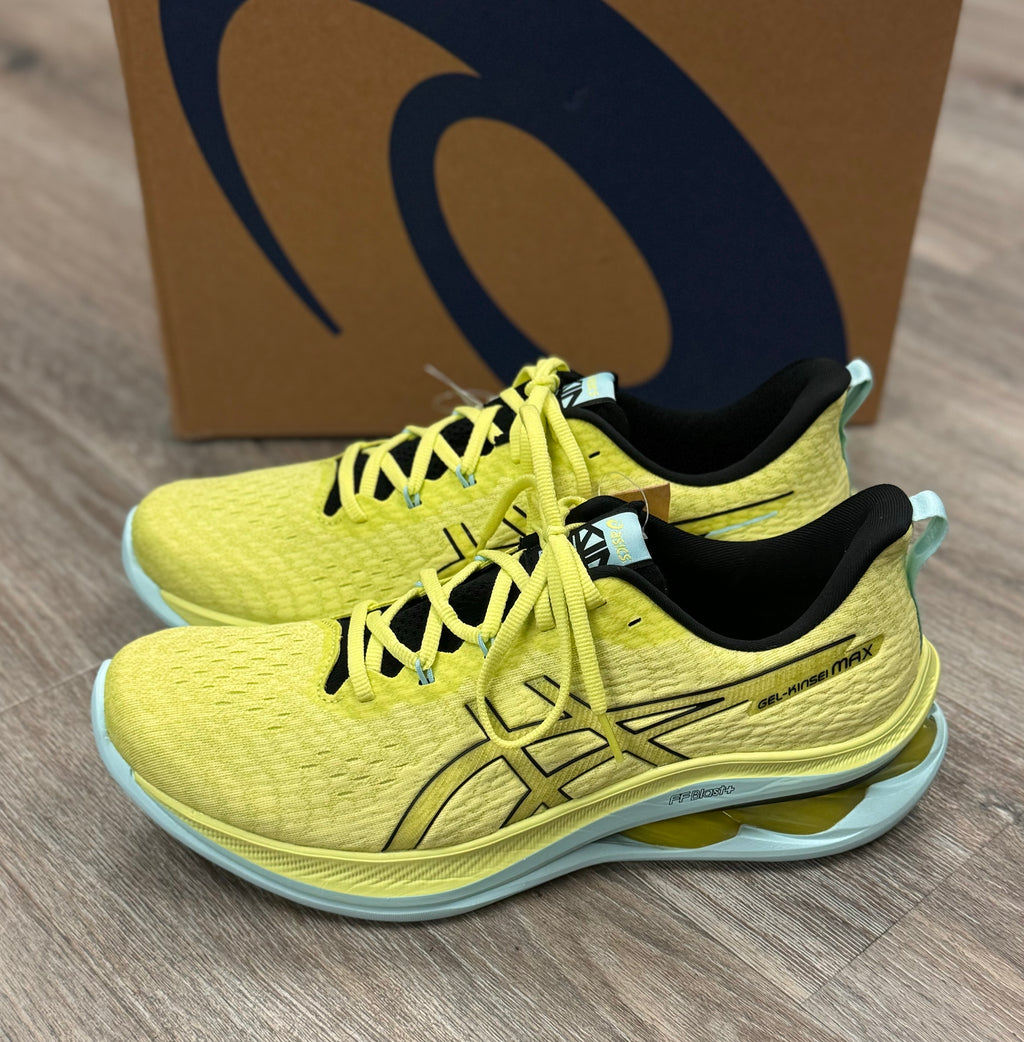 asics Men’s Yellow Gel Kinsei Max Tennis Shows Sz. 12 NEW!