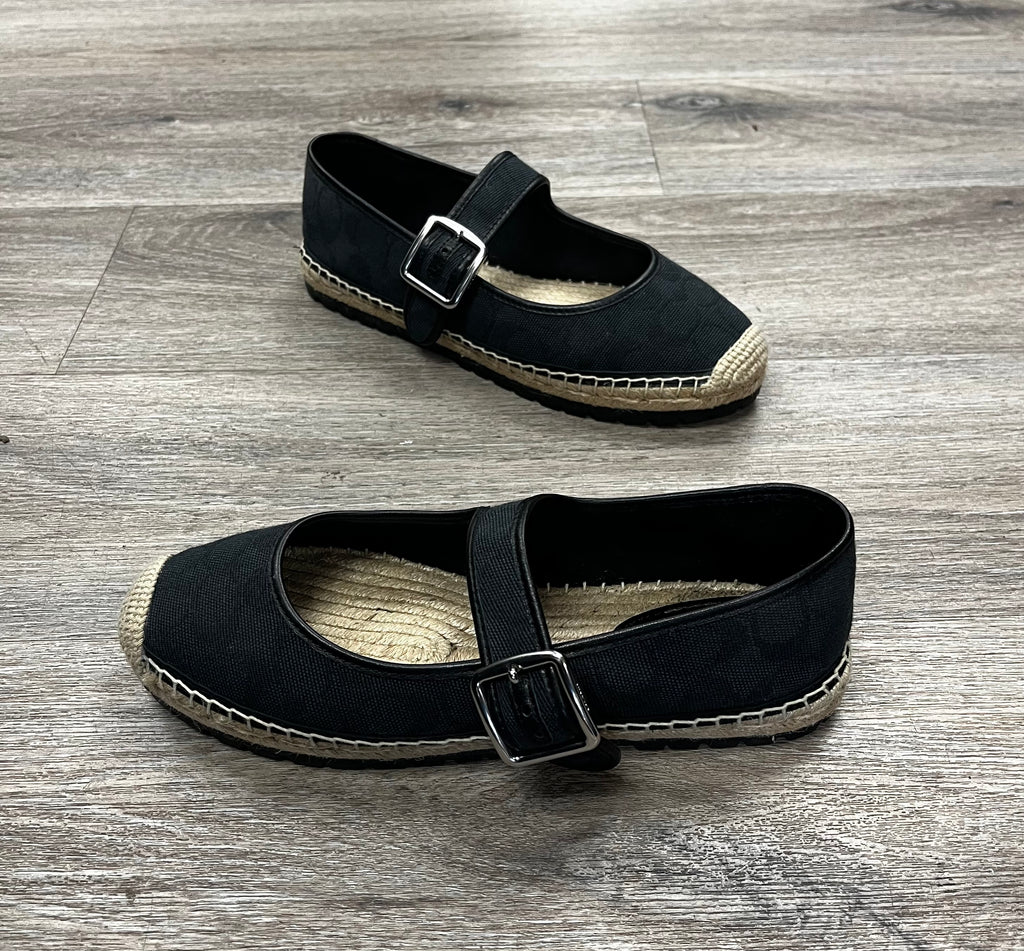 COACH Courtney Canvas Espadrilles Sz. 8