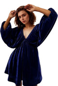 Free People Portia Velvet Mini Dress - Medium