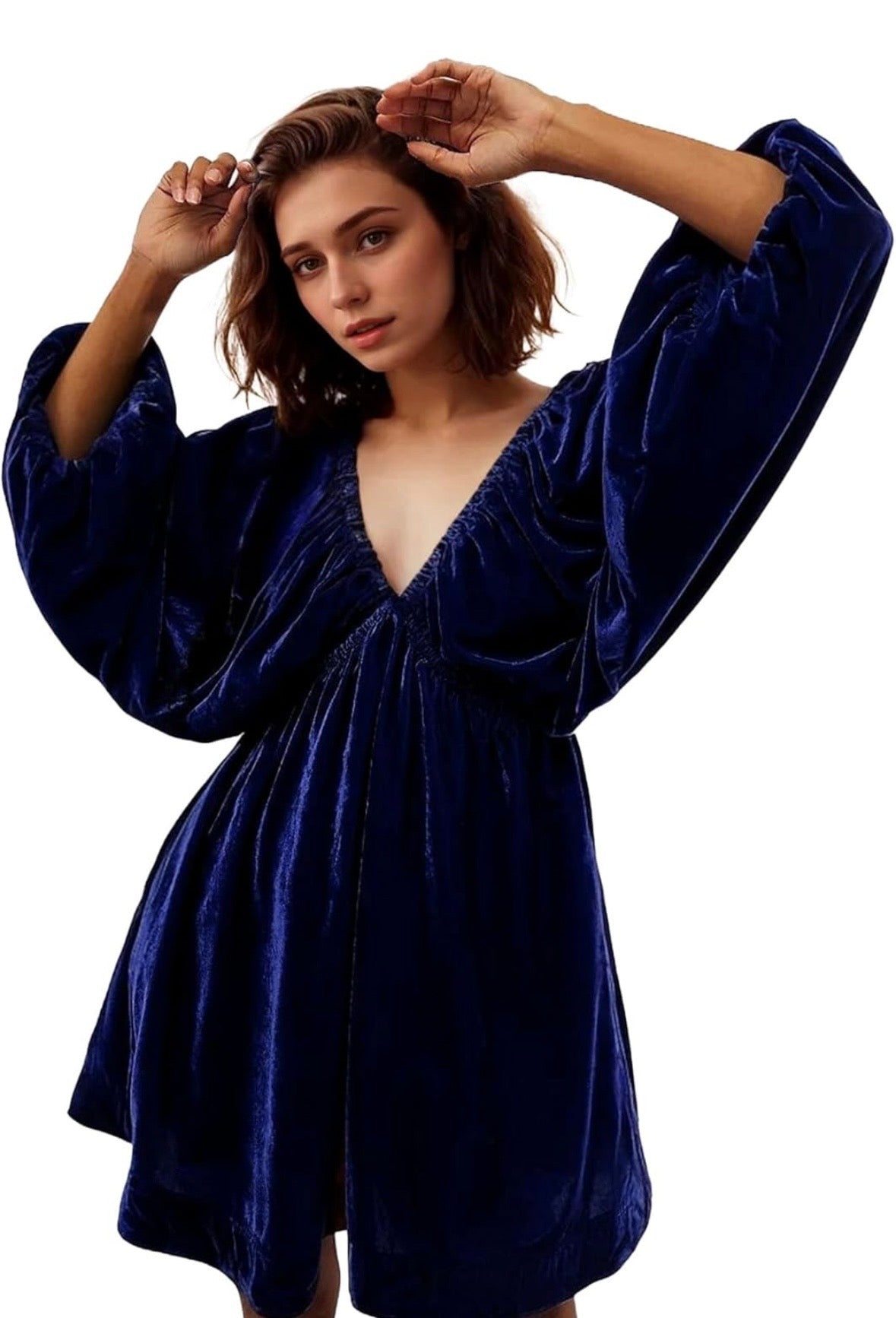 Free People Portia Velvet Mini Dress - Medium
