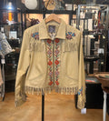 Vintage 80’s DOUBLE D RANCH  Leather Fringe Western Jacket Medium