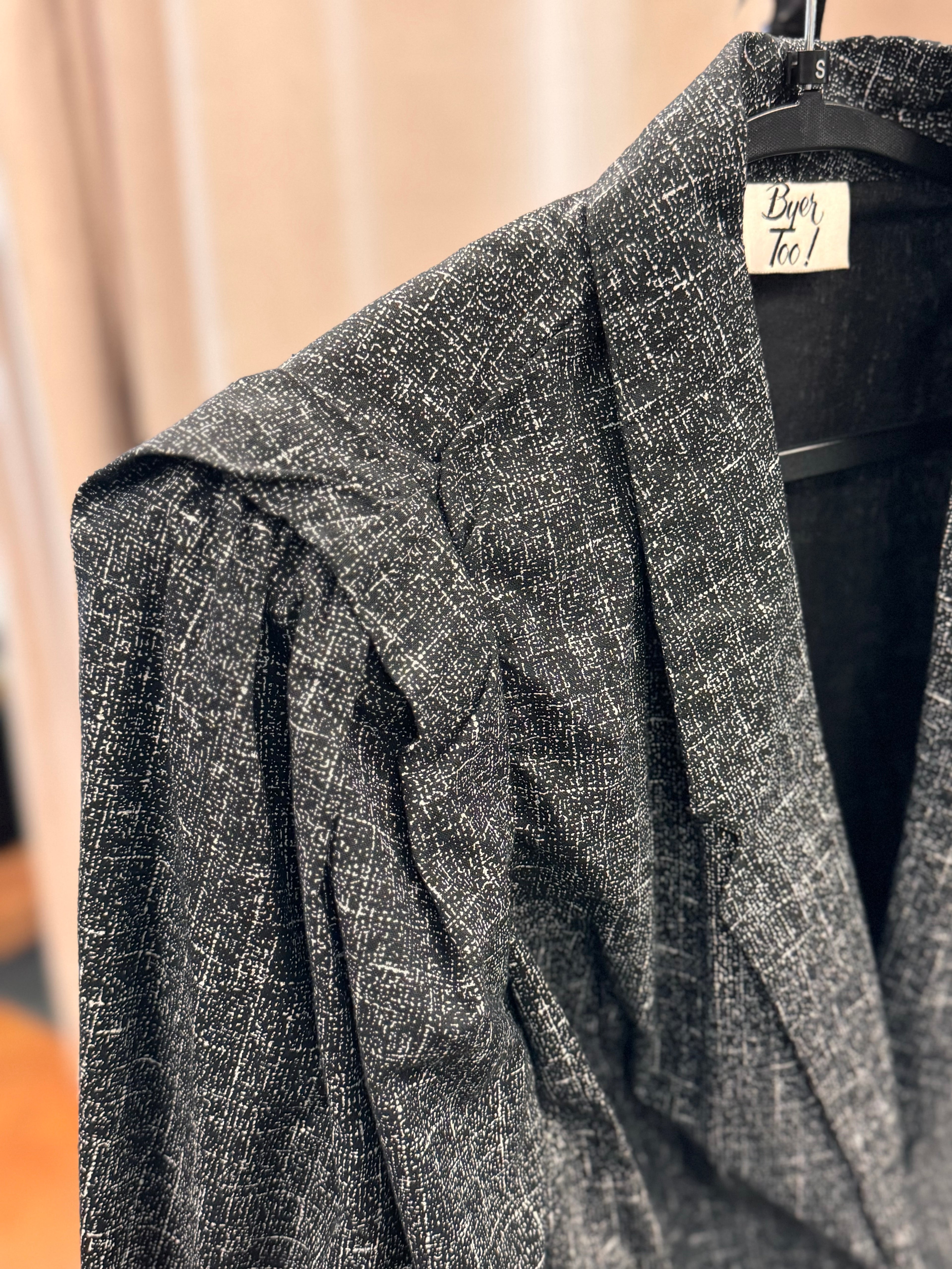 Vintage 90’s Byer Too! Grey & White Blazer - Small