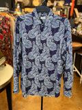 ETRO Men’s Paisley Button Up Long Sleeve Shirt Sz. 41 / Large