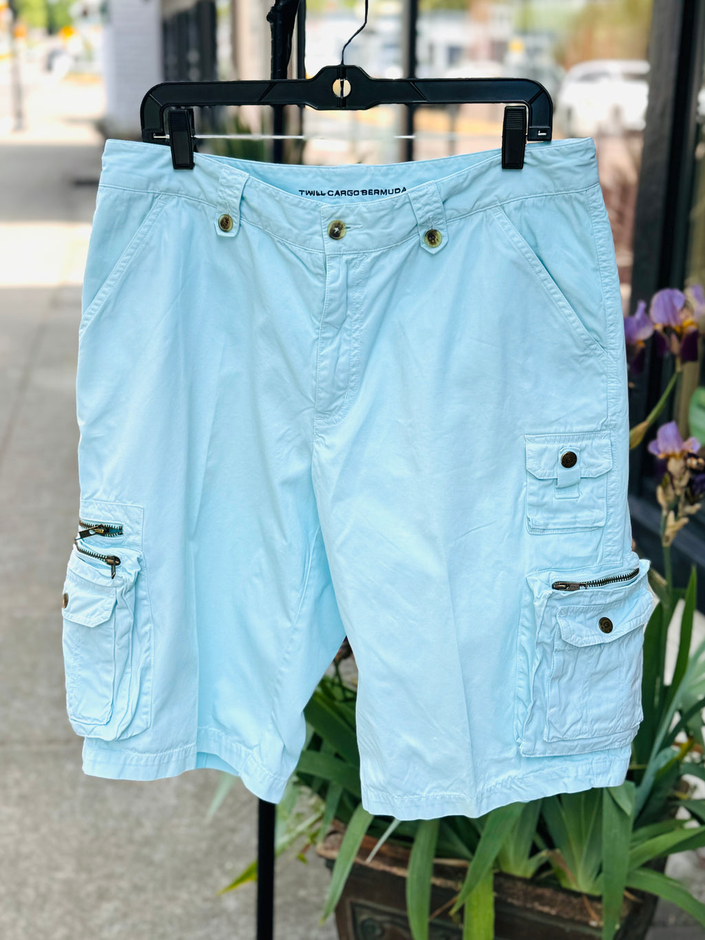 Vintage 90’s GANT Men’s Light Blue Cargo Pants Sz. 34