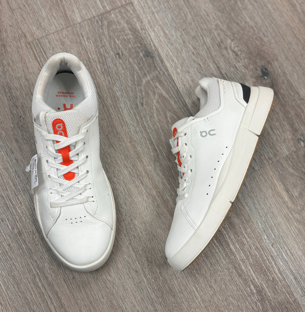 ON White & Orange The Roger Advantage Women’s Athletic Shoes Sz. 10