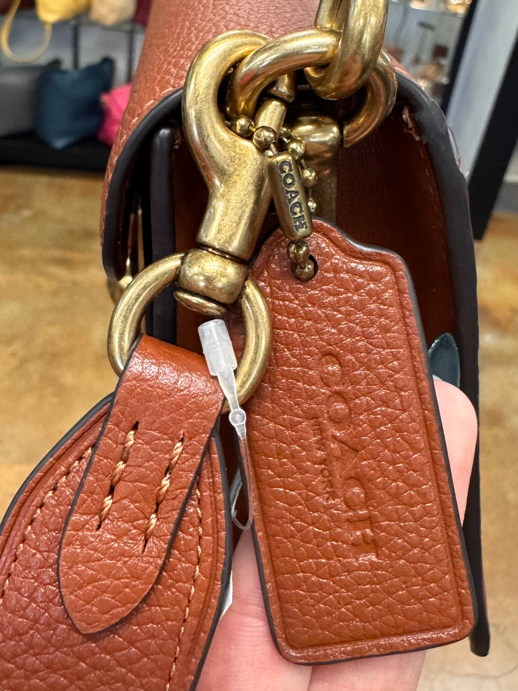 COACH Brown Leather Tabby 2Way Shoulder Bag