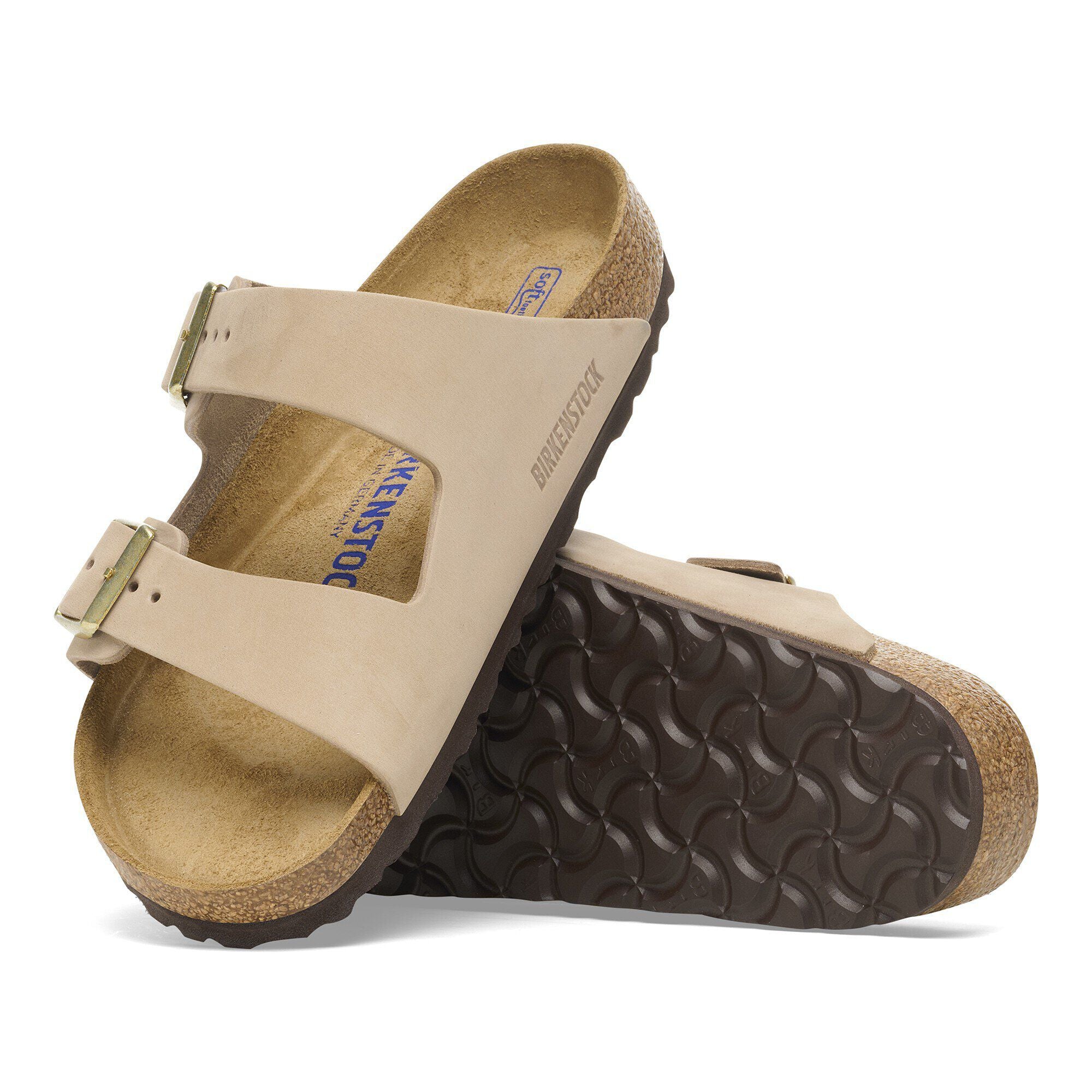 BIRKENSTOCK Sandcastle Arizona Soft Footbed Suede Sandals Sz. 8 / 7-7.5