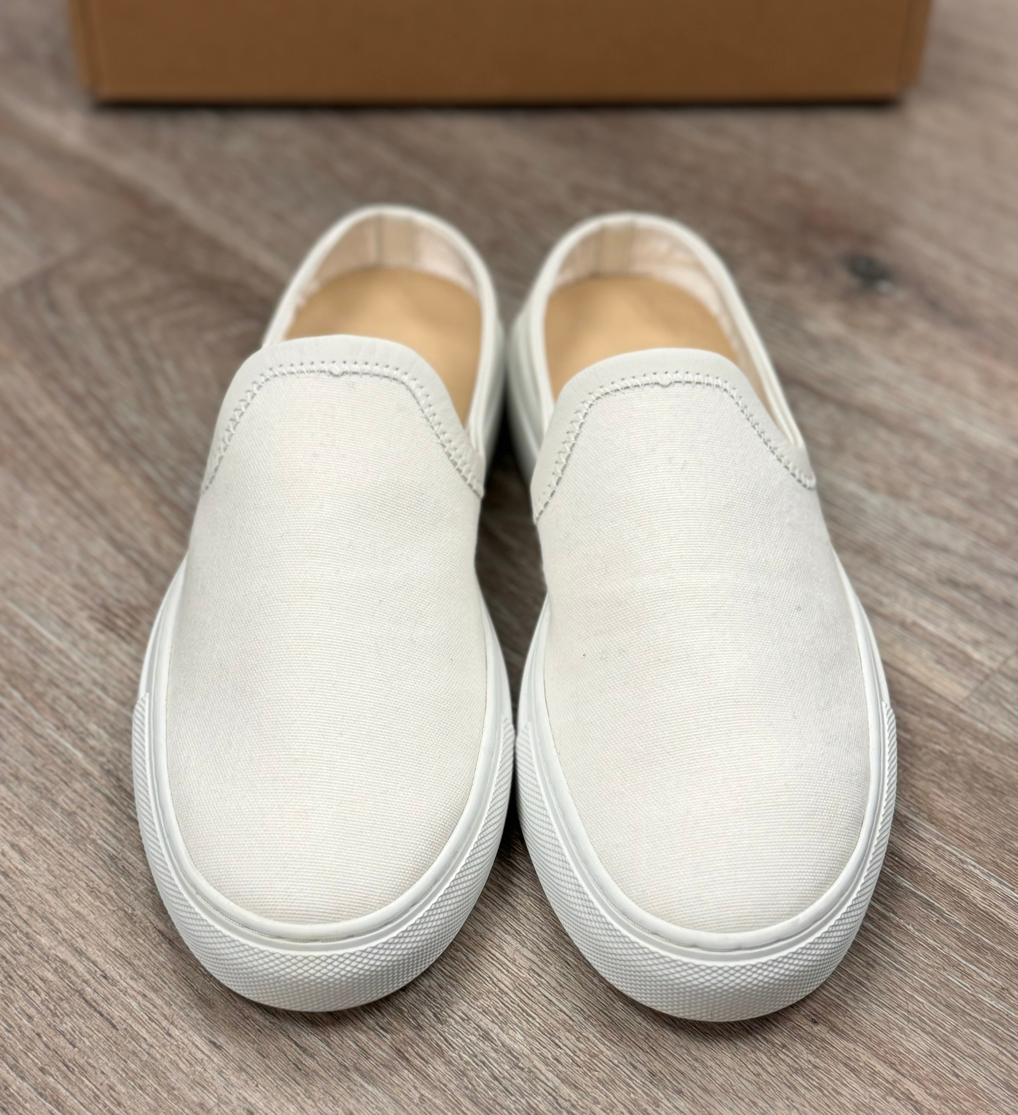 jenni kayne White Canvas Slip On Shoes Sz. 38 / 8