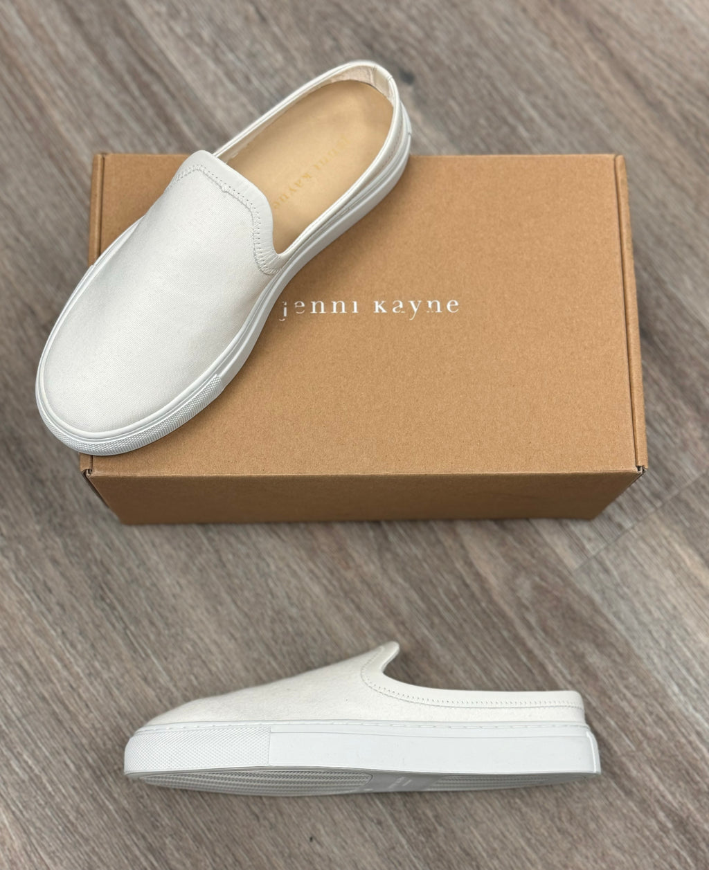 jenni kayne White Canvas Slip On Shoes Sz. 38 / 8