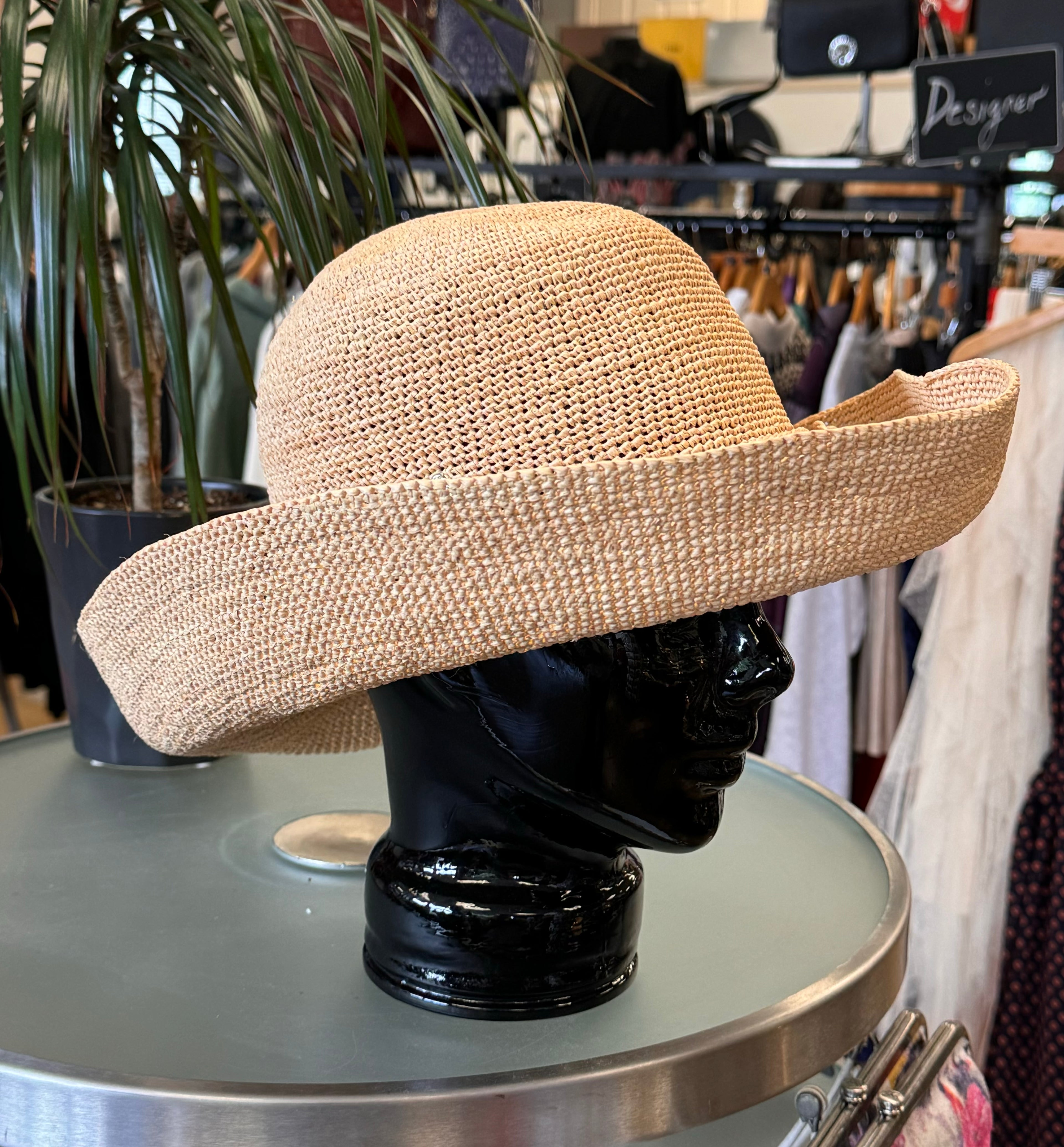 HELEN KAMINSKI Provence 12 Raffia Packable Sun Hat O/S