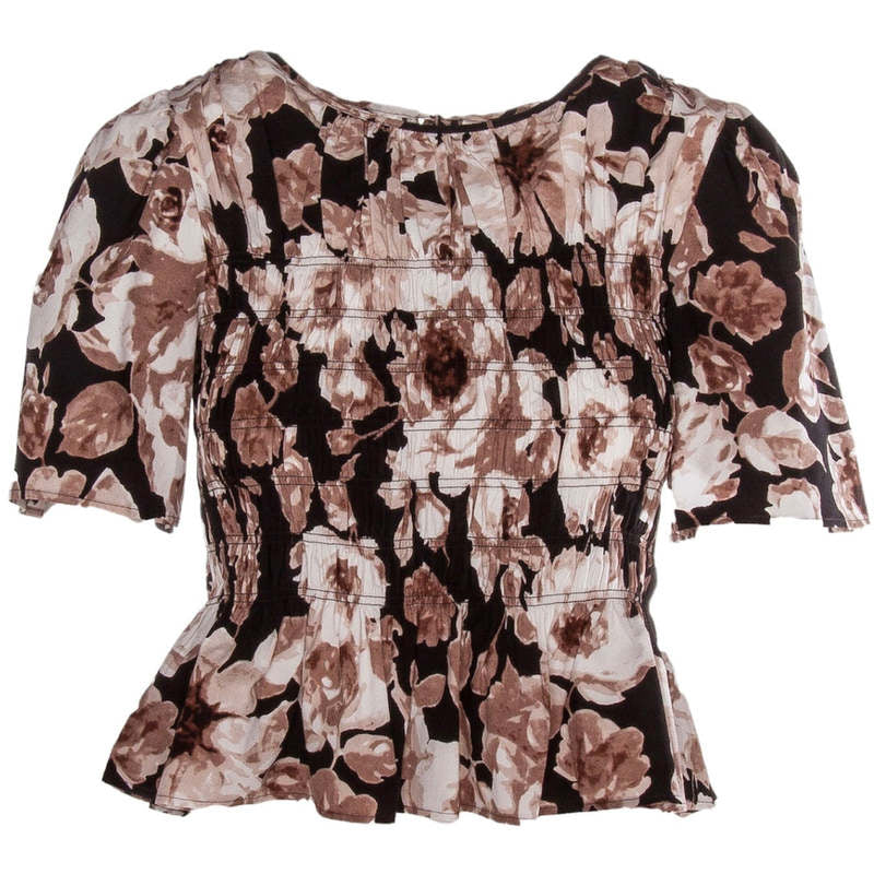 Rails Rosie Floral Smocked Peplum Top New w/Tags - Medium