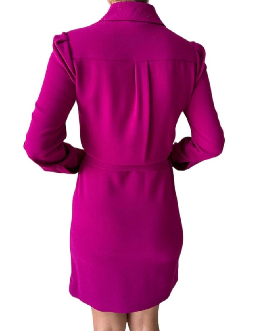 Diane Von Furstenberg Tunic Shirt Dress in Vibrant Berry Sz. 2