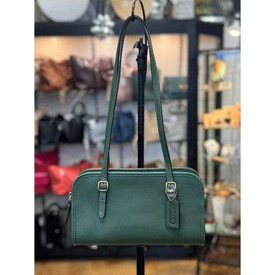 SOLD! COACH Hunter Green Glovetanned Leather Swing Zip Bag CM565 New w/Tags