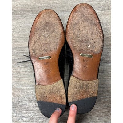 Vintage Mezlan Spain Men's Lace-Up #4803 Genuine Ostrich Derby Dress Shoes Sz. 8 1/2