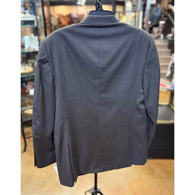 BURBERRY Nordstrom 100% Wool Grey Men's Button Up Blazer Jacket - Sz. 40