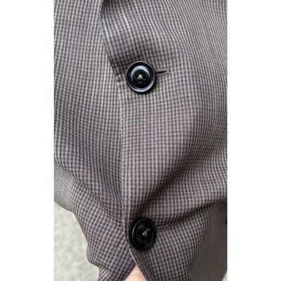 Ermenegildo Zegna Brown Plaid Men's Zero Weight Blazer Sport Coat Jacket Sz. 54R