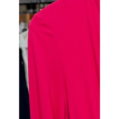 ST. JOHN Black Label Red Evening Knotted Swoop Dress Red Dress Sz. 12