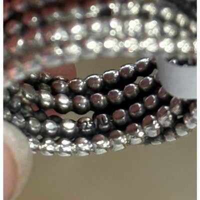SOLD! PANDORA Sterling Silver & 14K Entangled Beauty LAB Diamond 925 ALE Ring Sz. 7