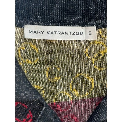 MARY KATRANTZOU Pleated Lurex Midi Jacquard Knit Cecile Dress - Small