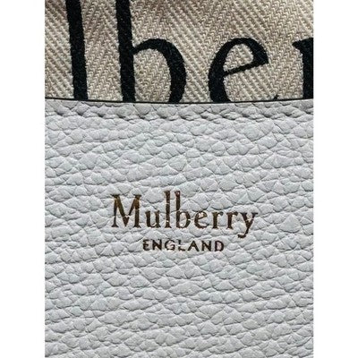 SOLD! MULBERRY White Sadie Satchel Pebbled Leather Gold Hardware Bag