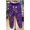 A Bathing Ape BAPE Shark Purple Camo Sweats 100% Cotton Sweatpants Sz. 10