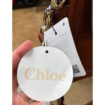 SOLD! CHLOE Caramel Brown Tess Small Day Bag Leather Top Handle Handbag NEW!