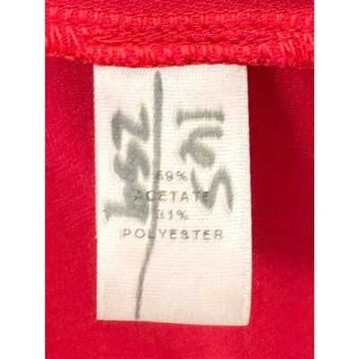 ST. JOHN Black Label Red Evening Knotted Swoop Dress Red Dress Sz. 12