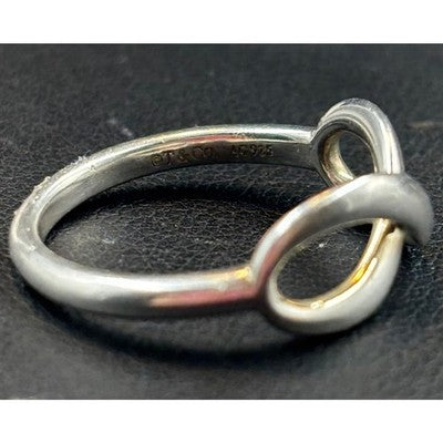 TIFFANY & CO. Elsa Perett 925 Sterling Silver Signature Infinity Band