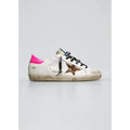 GOLDEN GOOSE Mesh Iconic Leopard SUPER-STAR Leather Low-Top Sneaker Sz. 36/6