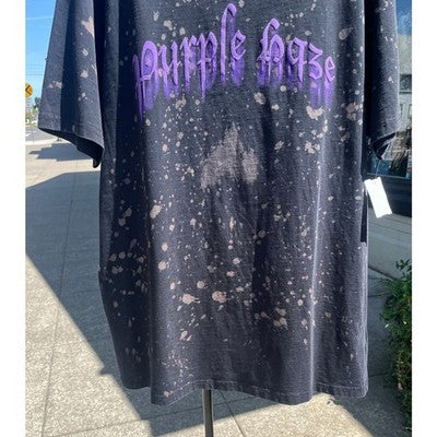 Palm Angels Black & Purple Purple Haze Cotton Men's T-Shirt Sz. Medium