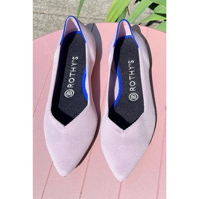 ROTHY’S Purple Knit Pointed Toe Ballet Flat Shoes Sz. 9