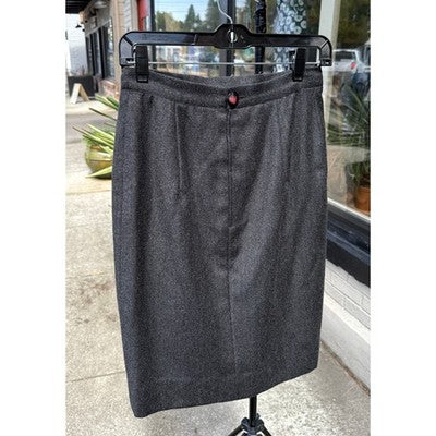 Vintage VALENTINO + Patty Ann Exclusives Grey Wool Skirt Suit Size 10