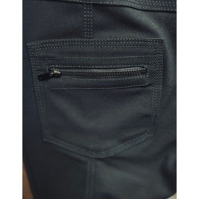 Y2K GUCCI Black Paneled Skinny Zip Back Pockets & Ankles Belted Pants Sz. 38