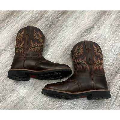Justin Brown Men's Western Leather Driller 11" Waterproof Cowboy Boots Sz. 13