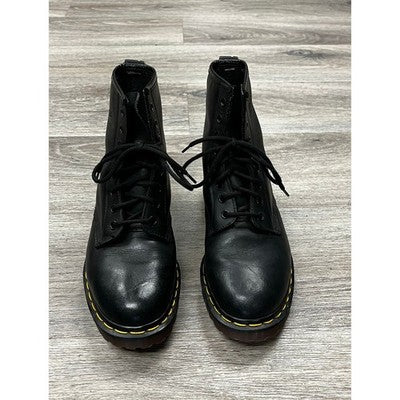 Vintage 90’s Dr. Martens Black Leather 1460 Combat England MIE (Rare) Boots Sz. 5
