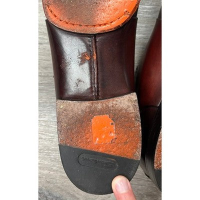 Santoni 9 Brown Men's Leather Double Monk Strap Buckle Shoes Sz. 9