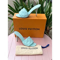 LOUIS VUITTON Revival Monogram Heels LV MG Sandals Leather NEW w/Box #BR0232 Sz. 39