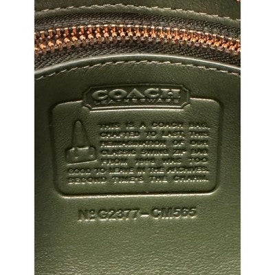 SOLD! COACH Hunter Green Glovetanned Leather Swing Zip Bag CM565 New w/Tags