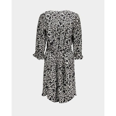 ZADIG & VOLTAIRE Remo Rucas Flash Heart Mini Black & Cream Dress - Large
