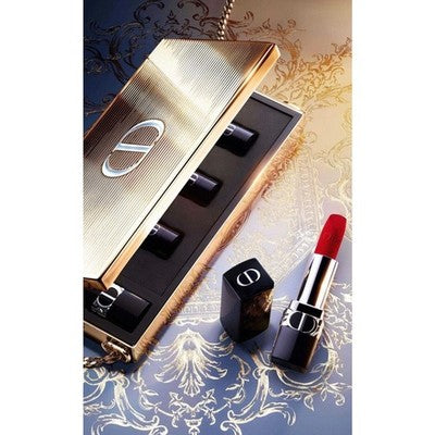 SOLD! CHRISTIAN DIOR Rouge Dior Metal Minaudiere Gold Clutch Lipstick 2023 NEW!