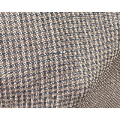 Ermenegildo Zegna Brown Plaid Men's Zero Weight Blazer Sport Coat Jacket Sz. 54R