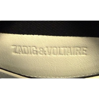 SOLD! ZADIG & VOLTAIRE Cream Boxy Wings ZV Crossbody Chain Strap Leather Logo Bag