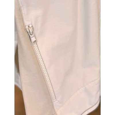 BRUNELLO CUCINELLI Tan & White Color Block Zip Up Monilli - XS
