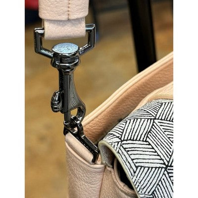 MIN & MON Harold Fanny Pack Groovy Reversible Leather Crossbody Bag