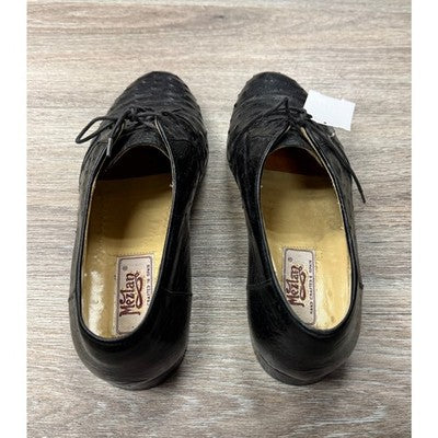 Vintage Mezlan Spain Men's Lace-Up #4803 Genuine Ostrich Derby Dress Shoes Sz. 8 1/2