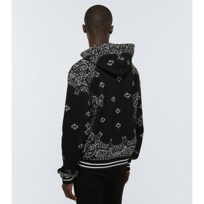 AMIRI Bleach Men’s Bandana B-Ball Cotton Cashmere Hoodie Sweatshirt - XL