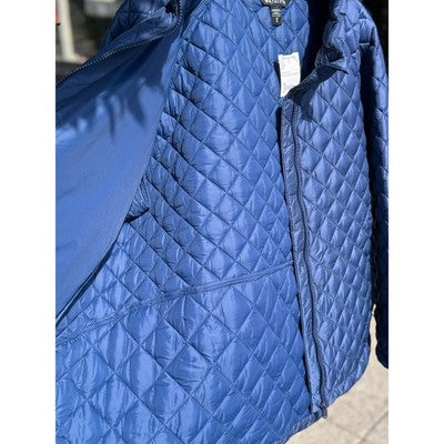 Athleta Blue Whisper Featherless Quilted Puffer I Enchanted Zip Jacket - 1X