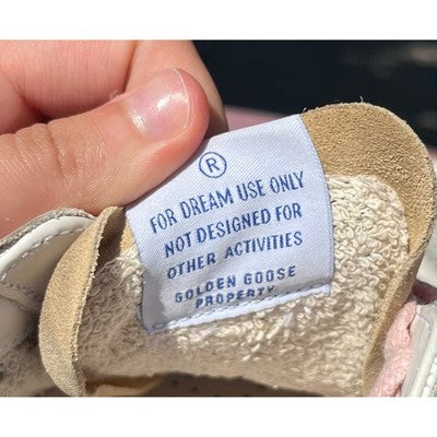 GOLDEN GOOSE White Superstar Leopard Horsy Star Glitter Heel Shoes w/Box Sz. 36