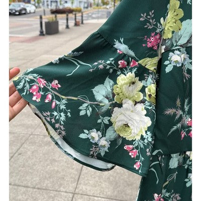 TUCKERNUCK Green & White Hyacinth Dress - Medium