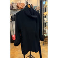 AKRIS punto Black Angora Wool Belted Asymmetrical Jacket Sz. 6